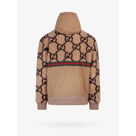 GUCCI MAN Synthetic fur and nylon jacket with GG motif - Picture 2 of 2